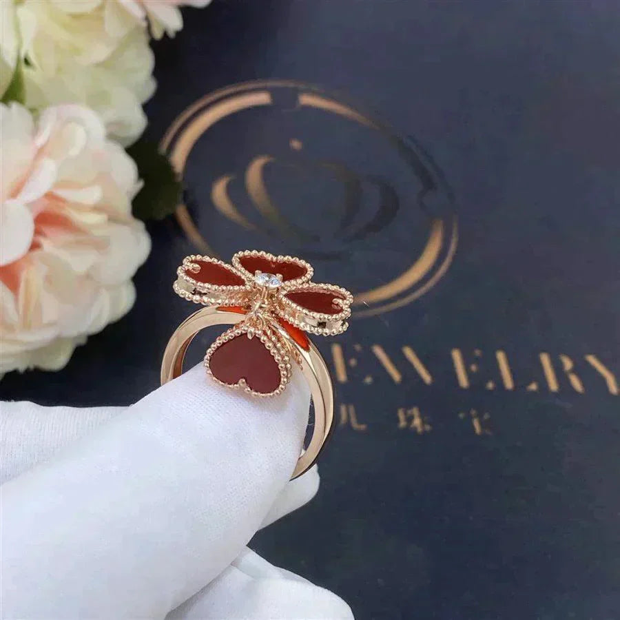 [Amore]SWEET CLOVER CARNELIAN RING