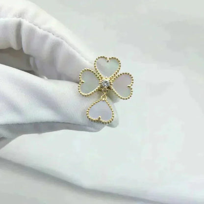 [Amore]SWEET CLOVER WHITE MOP RING