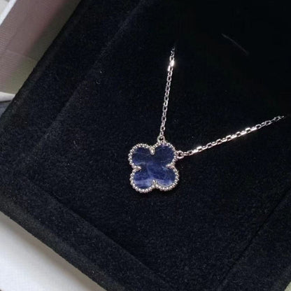[Amore]CLOVER 15MM PIETERSITE NECKLACE SILVER
