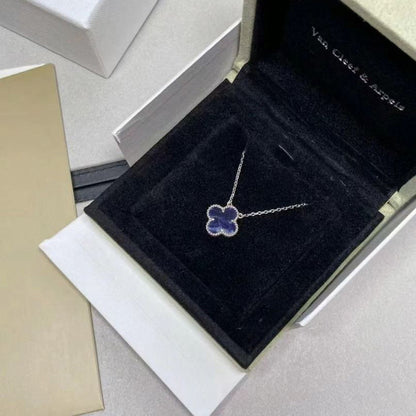 [Amore]CLOVER 15MM PIETERSITE NECKLACE SILVER