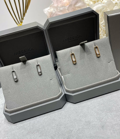 [Amore]MOVE UNO SMALL 1 DIAMOND EARRINGS