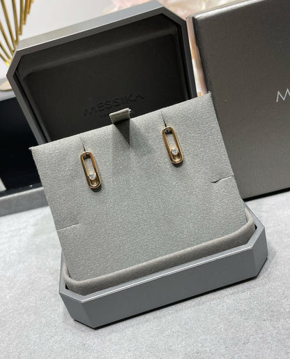 [Amore]MOVE UNO SMALL 1 DIAMOND EARRINGS