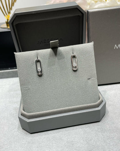 [Amore]MOVE UNO SMALL 1 DIAMOND EARRINGS
