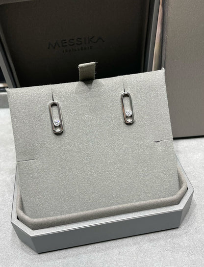 [Amore]MOVE UNO SMALL 1 DIAMOND EARRINGS