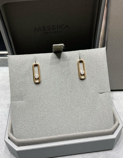 [Amore]MOVE UNO SMALL 1 DIAMOND EARRINGS