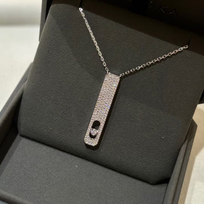 [Amore]MY FIRST DIAMOND PAVED NECKLACE