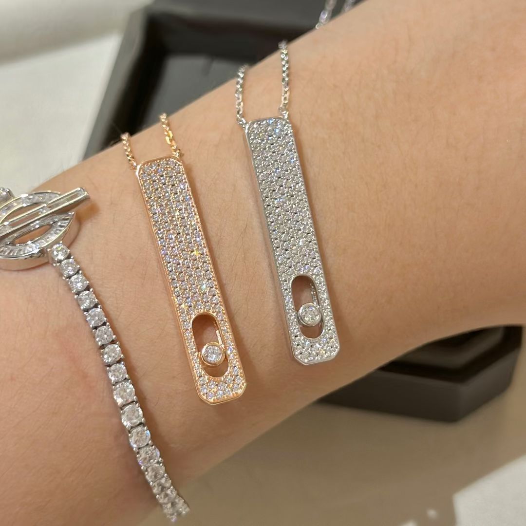[Amore]MY FIRST DIAMOND PAVED NECKLACE