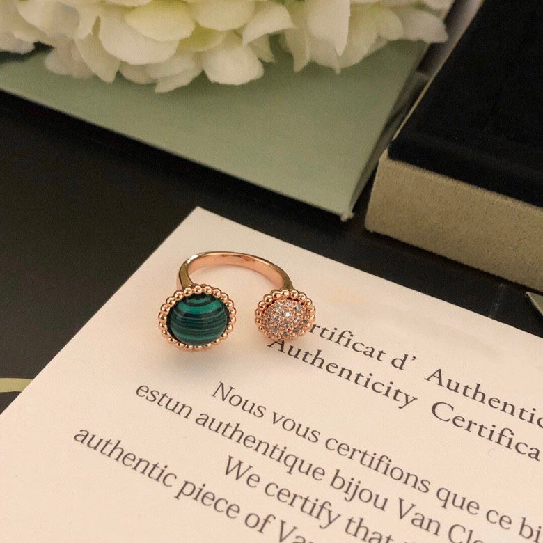 [Amore]PERLEE COULEURS DIAMOND ROSE GOLD BETWEEN THE FINGER RING