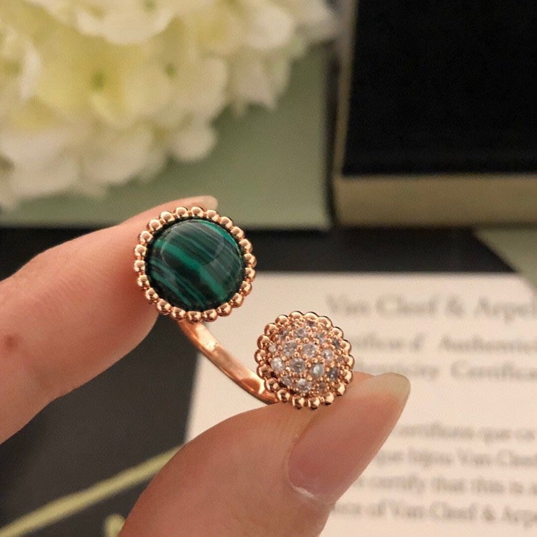 [Amore]PERLEE COULEURS DIAMOND ROSE GOLD BETWEEN THE FINGER RING