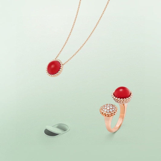 [Amore]PERLEE COULEURS DIAMOND ROSE GOLD BETWEEN THE FINGER RING
