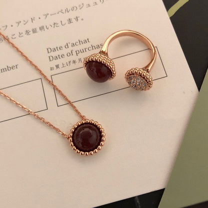 [Amore]PERLEE COULEURS DIAMOND ROSE GOLD BETWEEN THE FINGER RING