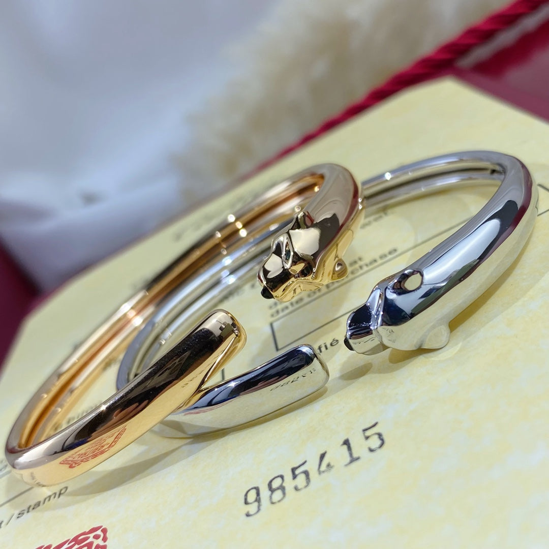 [Amore]PANTHERE SILVER OPEN BRACELET