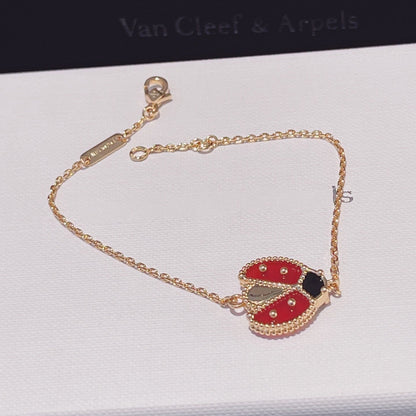[Amore]LUCKY SPRING 1 MOTIF PINK GOLD BRACELET
