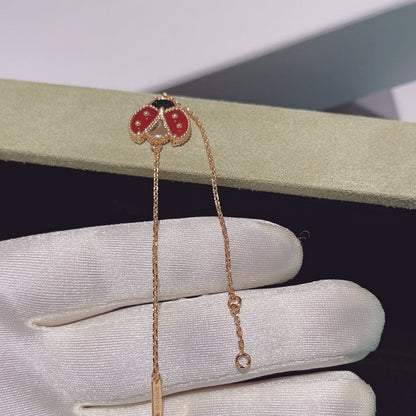 [Amore]LUCKY SPRING 1 MOTIF PINK GOLD BRACELET