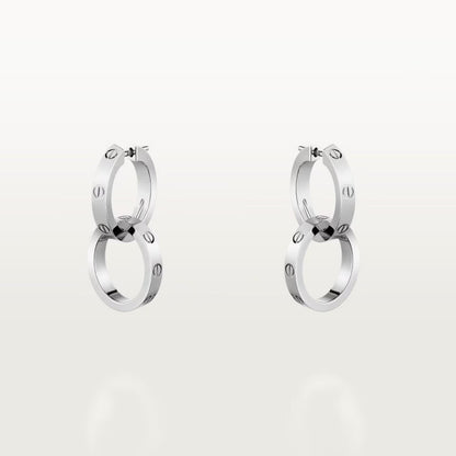 [Amore]LOVE 3.3MM DANGLE EARRINGS