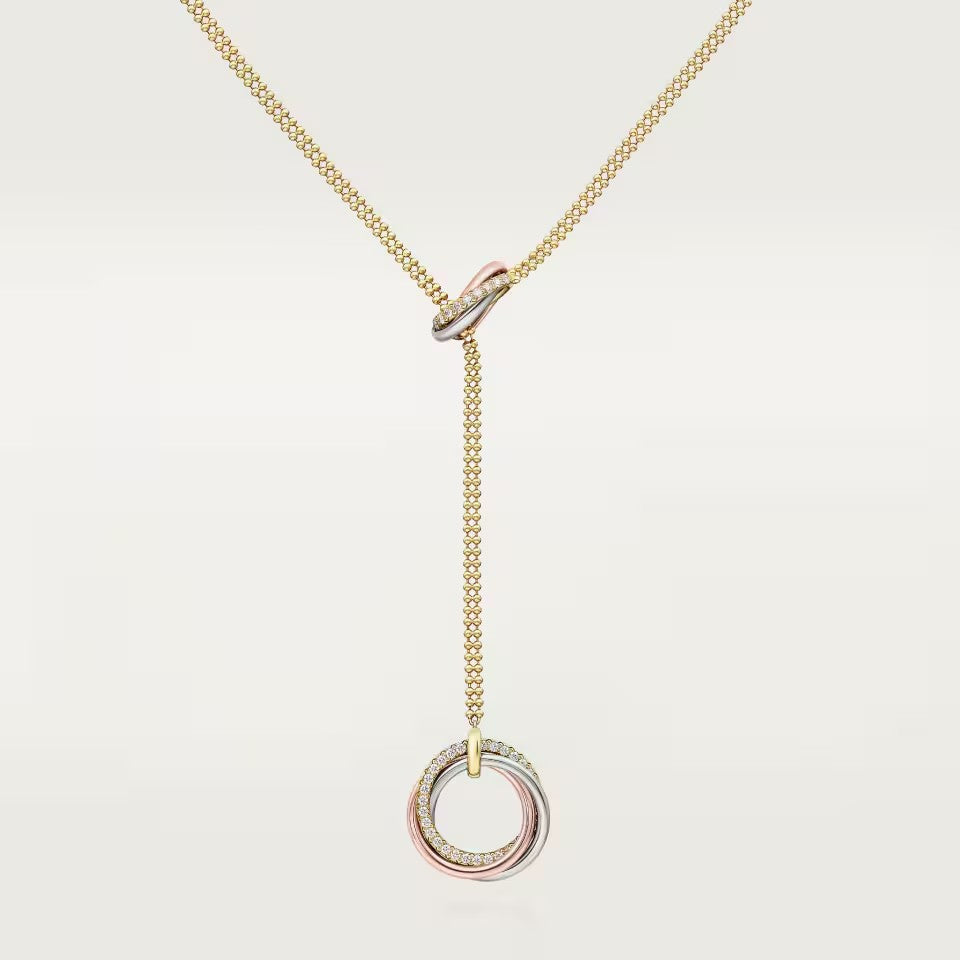 [Amore]TRINITY DIAMONDS NECKLACE
