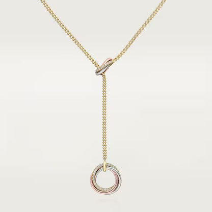 [Amore]TRINITY DIAMONDS NECKLACE