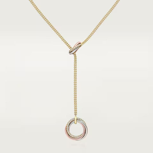 [Amore]TRINITY DIAMONDS NECKLACE