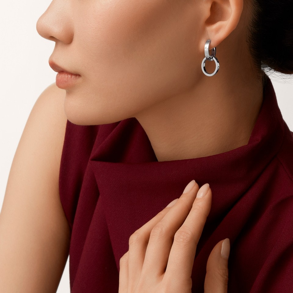 [Amore]LOVE 3.3MM DANGLE EARRINGS