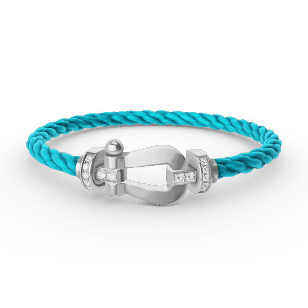[Amore]FORCE LARGE HORSESHOE HALF DIAMOND BRACELET SILVER
