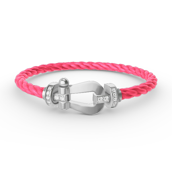 [Amore]FORCE LARGE HORSESHOE HALF DIAMOND BRACELET SILVER