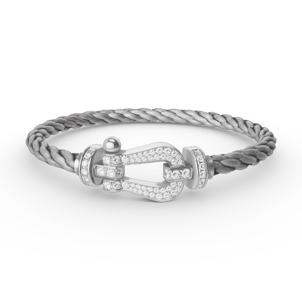 [Amore]FORCE LARGE HORSESHOE FULL DIAMOND BRACELET SILVER