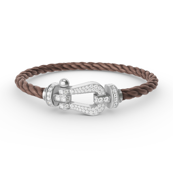 [Amore]FORCE LARGE HORSESHOE FULL DIAMOND BRACELET SILVER
