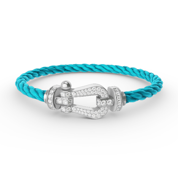 [Amore]FORCE LARGE HORSESHOE FULL DIAMOND BRACELET SILVER