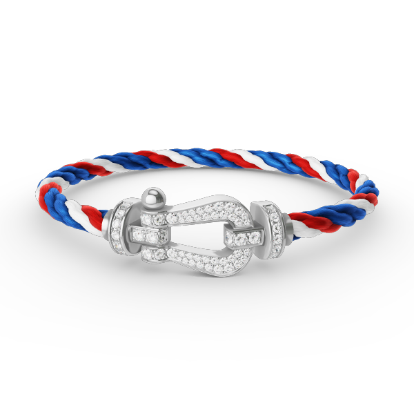 [Amore]FORCE LARGE HORSESHOE FULL DIAMOND BRACELET SILVER