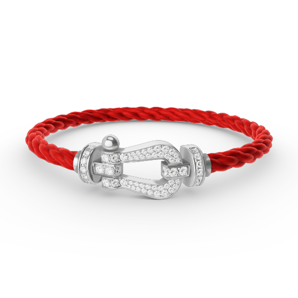 [Amore]FORCE LARGE HORSESHOE FULL DIAMOND BRACELET SILVER