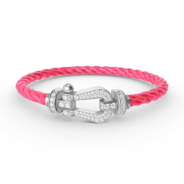 [Amore]FORCE LARGE HORSESHOE FULL DIAMOND BRACELET SILVER