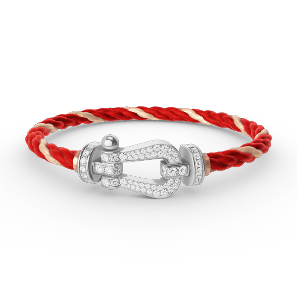 [Amore]FORCE LARGE HORSESHOE FULL DIAMOND BRACELET SILVER