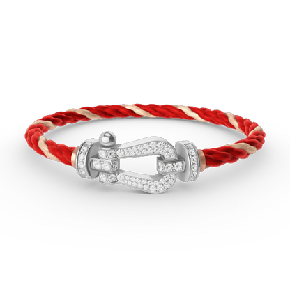 [Amore]FORCE LARGE HORSESHOE FULL DIAMOND BRACELET SILVER