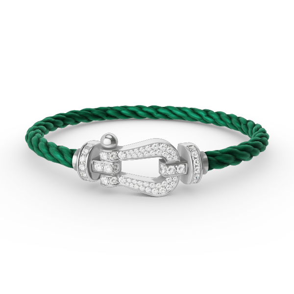 [Amore]FORCE LARGE HORSESHOE FULL DIAMOND BRACELET SILVER