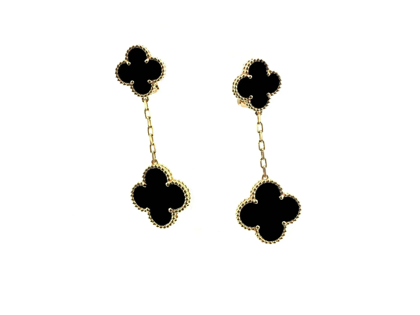 [Amore]CLOVER 2 MOTIFS  EARRINGS (MULTIPLE CHOICESC