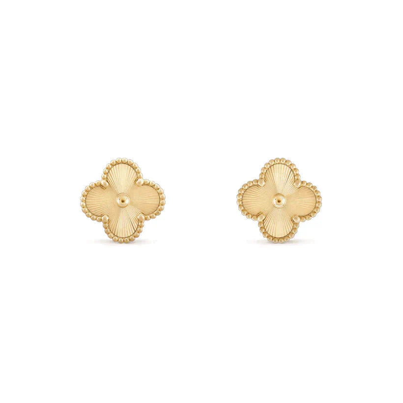 [Amore]CLOVER MEDIUM 1 MOTIFS LASER EARRINGS