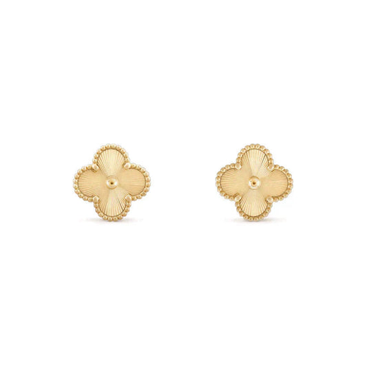 [Amore]CLOVER MEDIUM 1 MOTIFS LASER EARRINGS