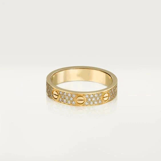 [Amore]LOVE RING 3.6MM DIAMOND PAVED