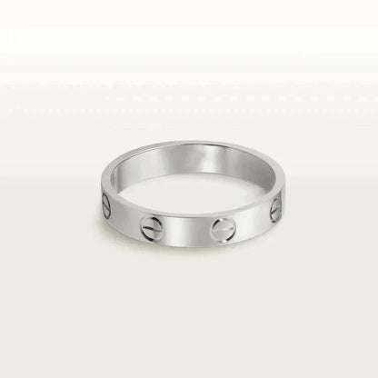 [Amore]LOVE RING 4MM 1 DIAMOND SILVER