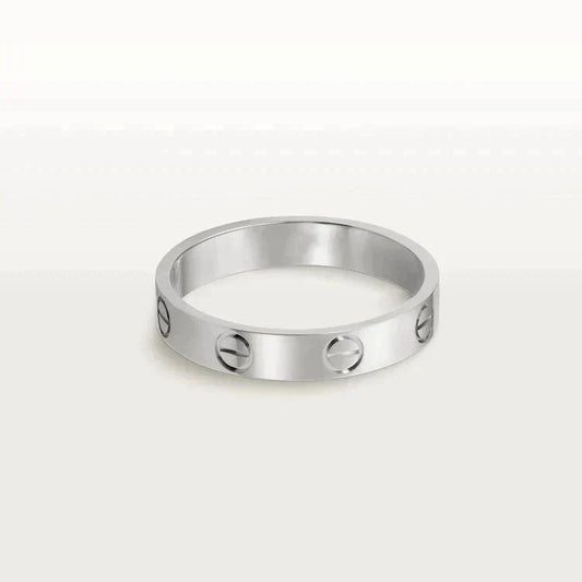 [Amore]LOVE RING 4MM 1 DIAMOND SILVER