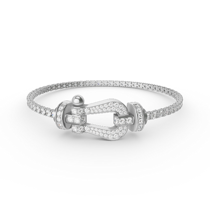 [Amore]FORCE  LARGE HORSESHOE FULL DIAMOND TENNIS BRACELET