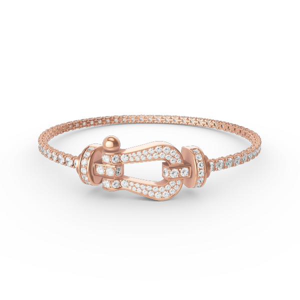 [Amore]FORCE  LARGE HORSESHOE FULL DIAMOND TENNIS BRACELET