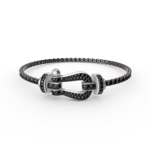 [Amore]FORCE  LARGE HORSESHOE FULL DIAMOND TENNIS BRACELET